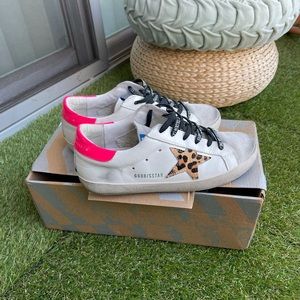 Golden Goose Leopard star Pink Sneakers size 37